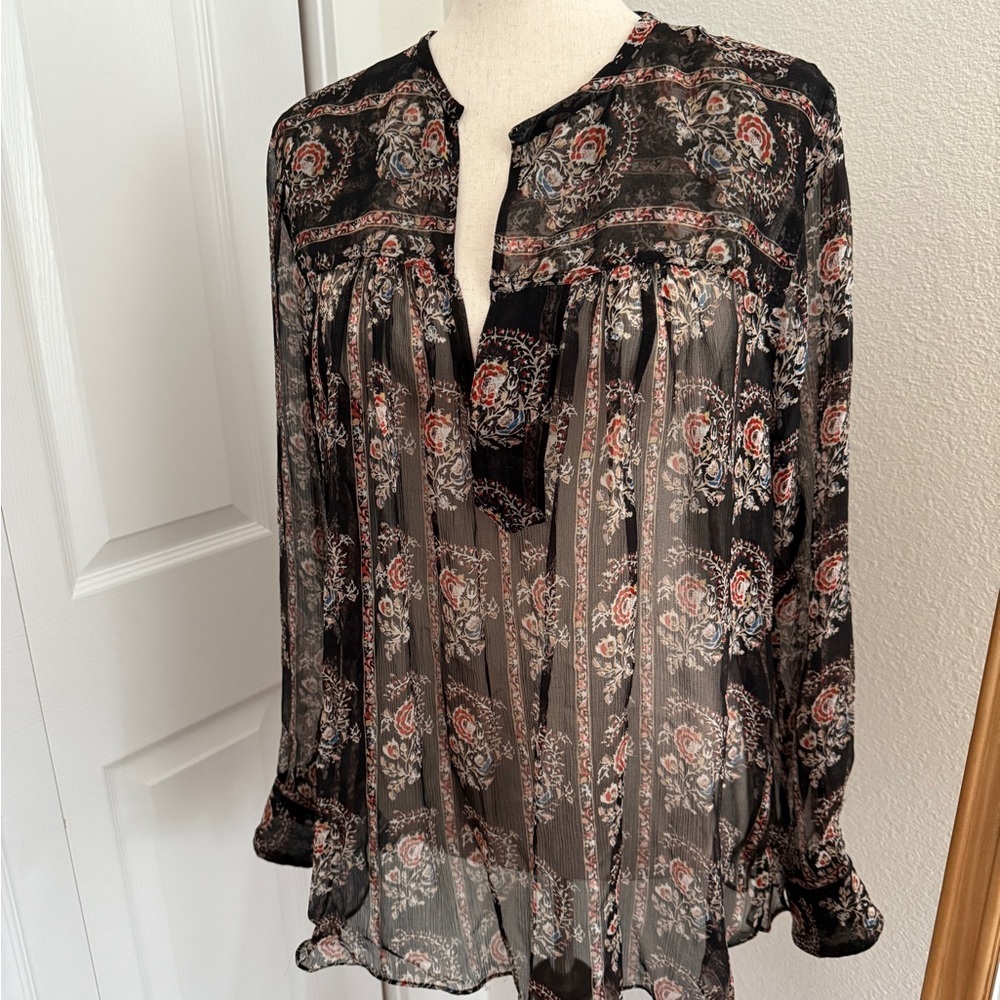 Isabel Marant Etoile silk blouse Anastasia Steele 50 Shades Darker - Picture 2 of 5